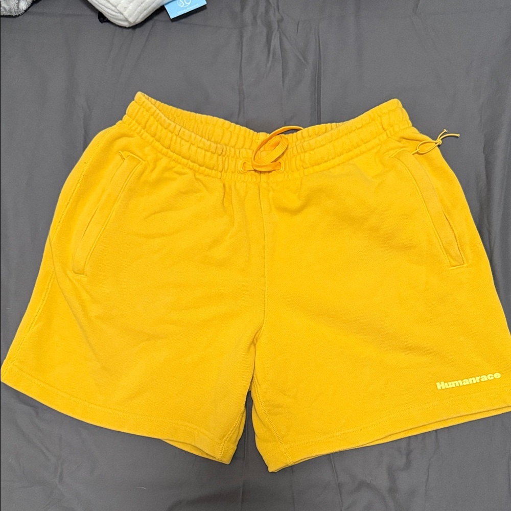 adidas Yellow Athletic Shorts